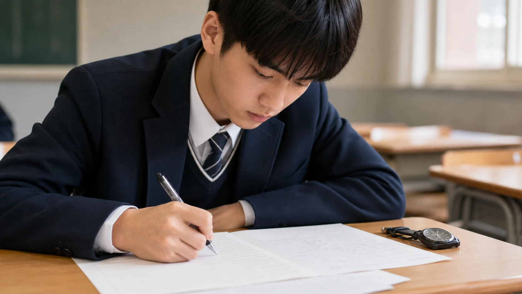 전문대와 4년제 병행 지원 일정을 정리하는 모습